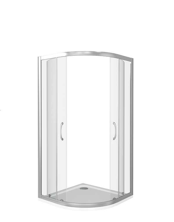 Душ.ограждение GOOD DOOR LATTE R-100-G-WE Радиусное, стекло Grape 5мм (без поддона и автослива)