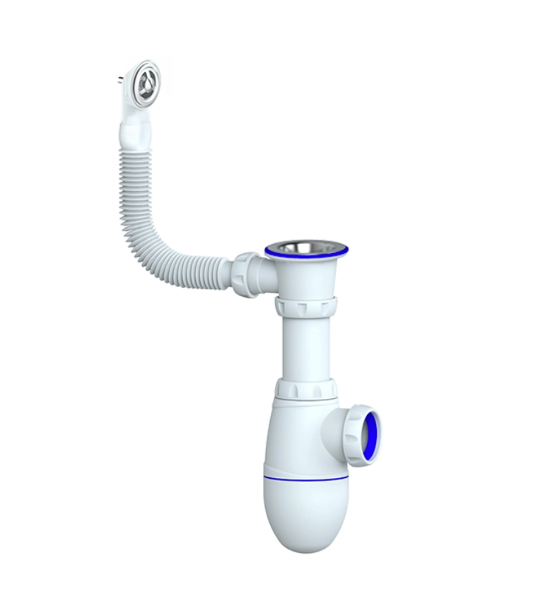 Сифон 1 1/2*40 B421 с круглым переливом UNICORN