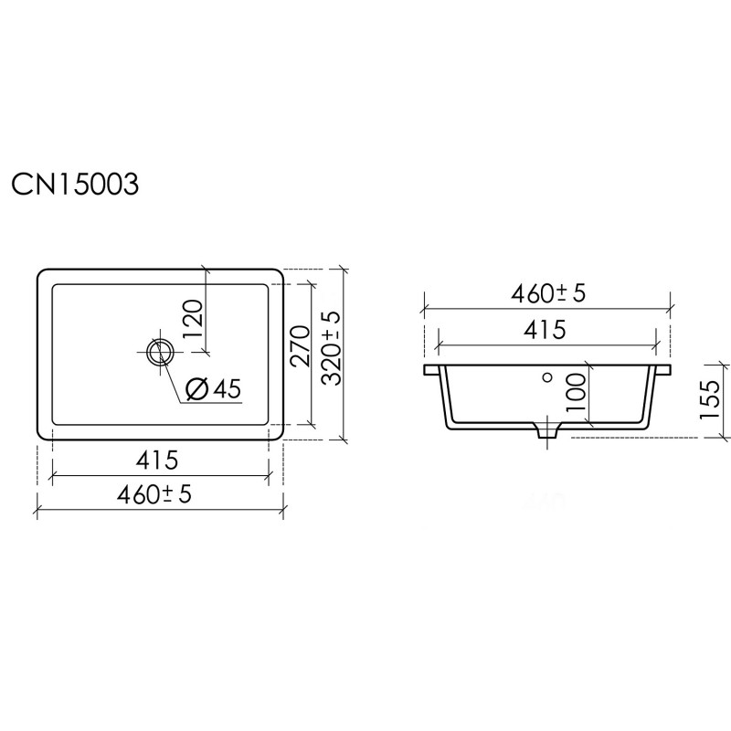 Раковина CERAMICANOVA Эра CN15003 с переливом