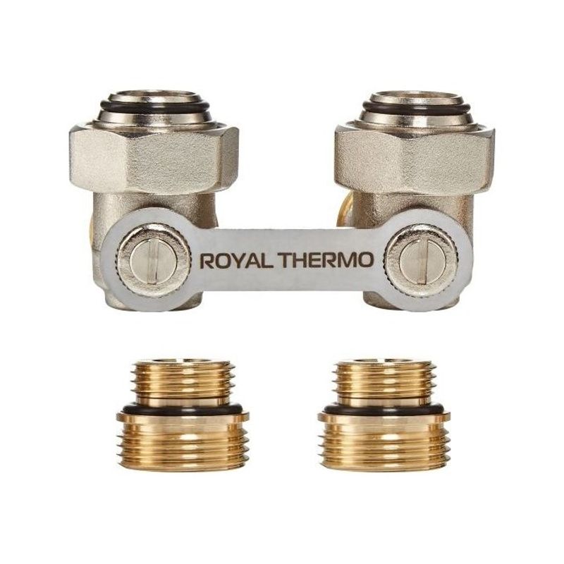 Узел нижнего подключения угловой ROYAL THERMO 1/2"х3/4"EK