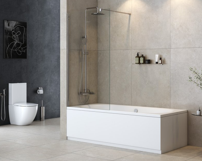 Шторка на ванну Cezares Liberta (265667) LIBERTA-V-1-80/155-C-Cr