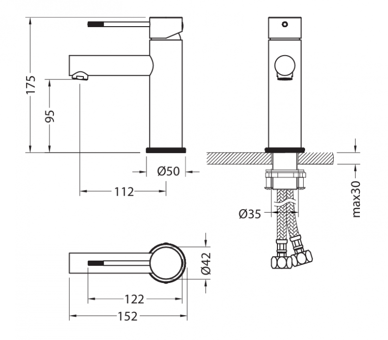 Смеситель для раковины TIMO Saona 2361/18F black gold