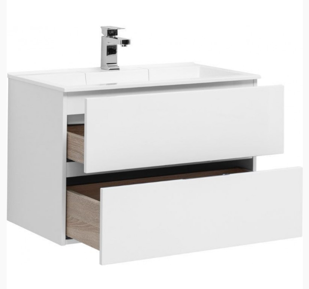 Тумба под раковину AQUANET Алвита 80 подвесная