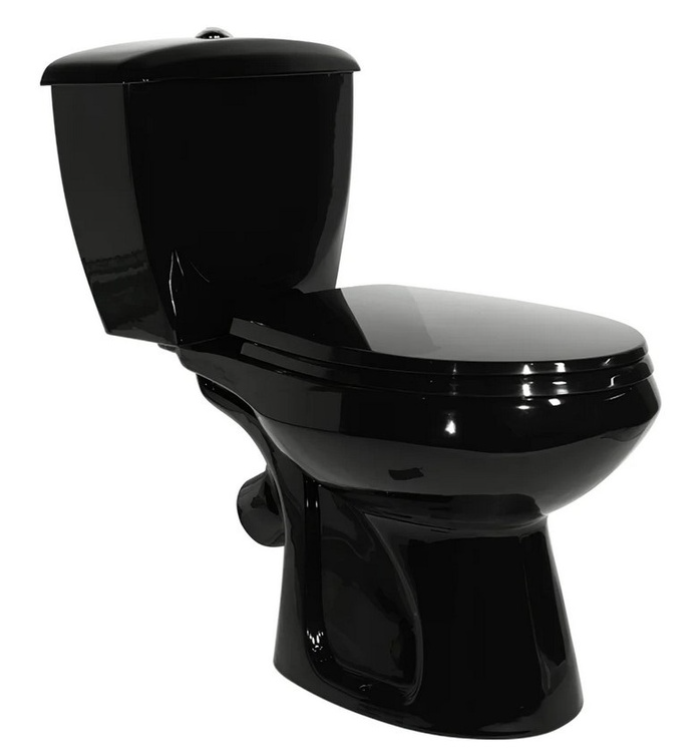 Унитаз - компакт "Элисса" черный У Стандарт, сиденье полипропилен