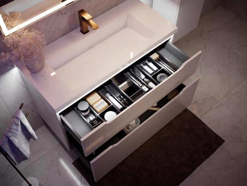 Тумба Puro 100 подвесная Белый