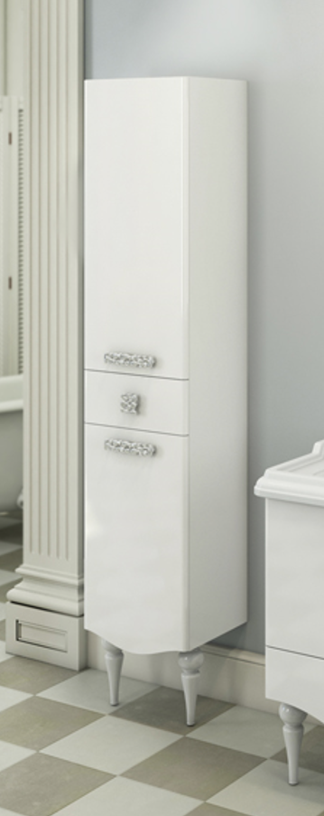 Шкаф-колонна COMFORTY Монако 40 левая белый глянец