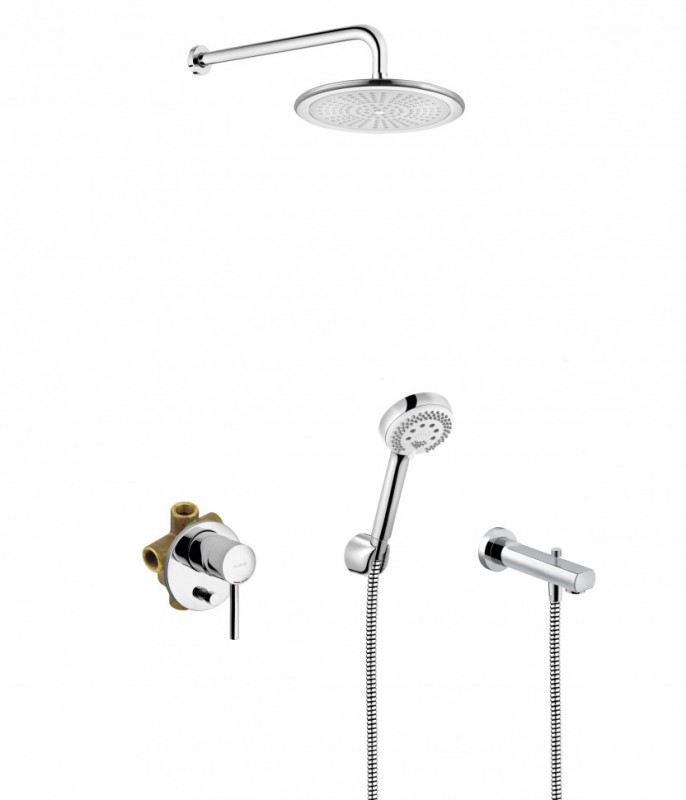 Душевая система KLUDI BOZZ 7in1,встраиваемая арт. 386310576