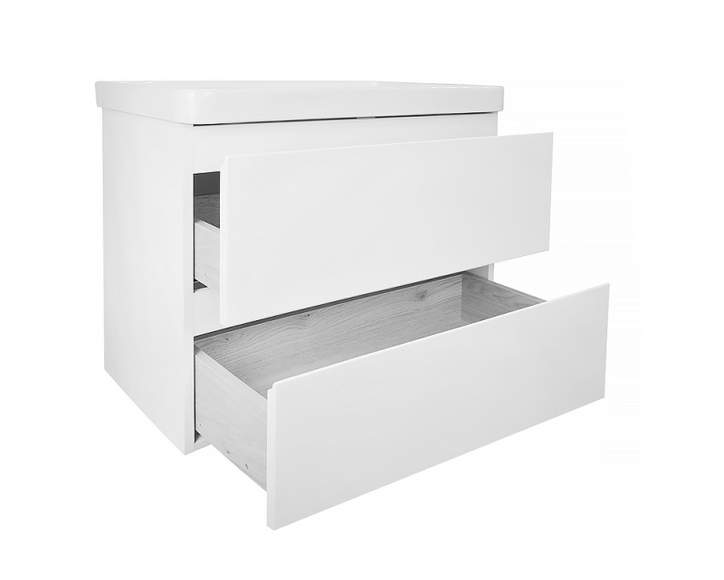 Тумба Мила 60 (580*540*460) подвесная БЕЗ РАКОВИНЫ Monte 60