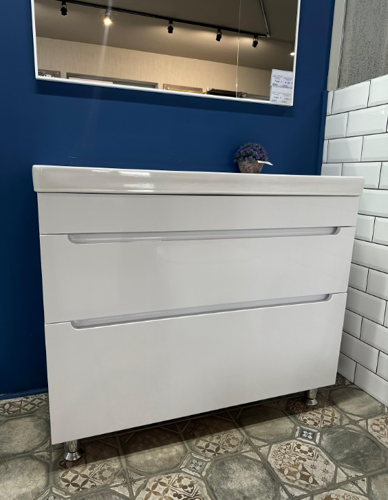 Тумба для умывальника напольная "СОЛО 65" 2 ящика (под умыв. Оскар)