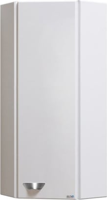 Шкаф колонна Runo Кредо 30 угловой подвесной белый