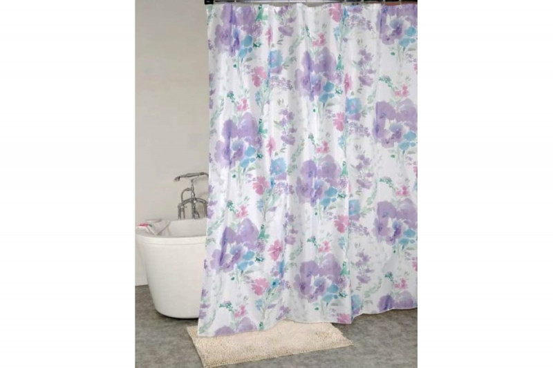 Штора для ванн BATH 180х180 ROMANTIC FLOWER (мульти) ch-21270 (130)