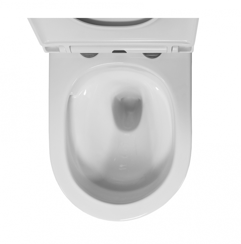 Унитаз подвесной Azario Blanco торнадо, с сиденьем микролифт, дюропласт 490*360*360 (AZ-9003WT)