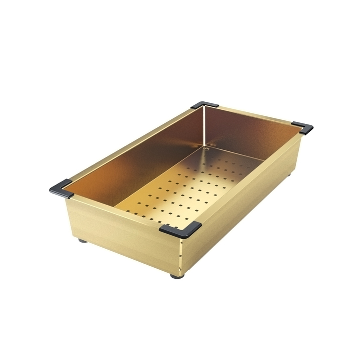 Коландер, нерж. сталь, матовое золото, 426*231, Kitchen Line, IDDIS, KOL23MGi59