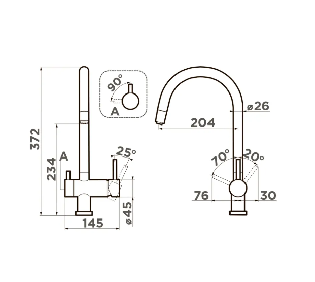 Смеситель Yamada-LG латунь/светлое золото 4994479 OMOIKIRI