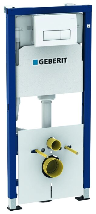 Инсталляция Geberit Duofix 458.128.21.1 монтажный комплект Платтенбау (рамка, крепеж, клавиша хром)