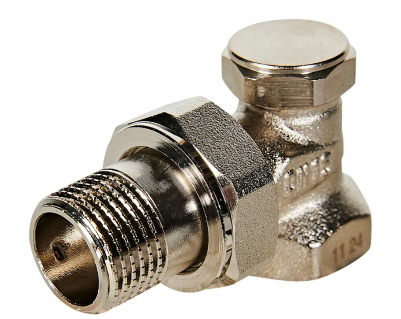 Клапан запорно-балансировочный угловой 1/2 ROMMER