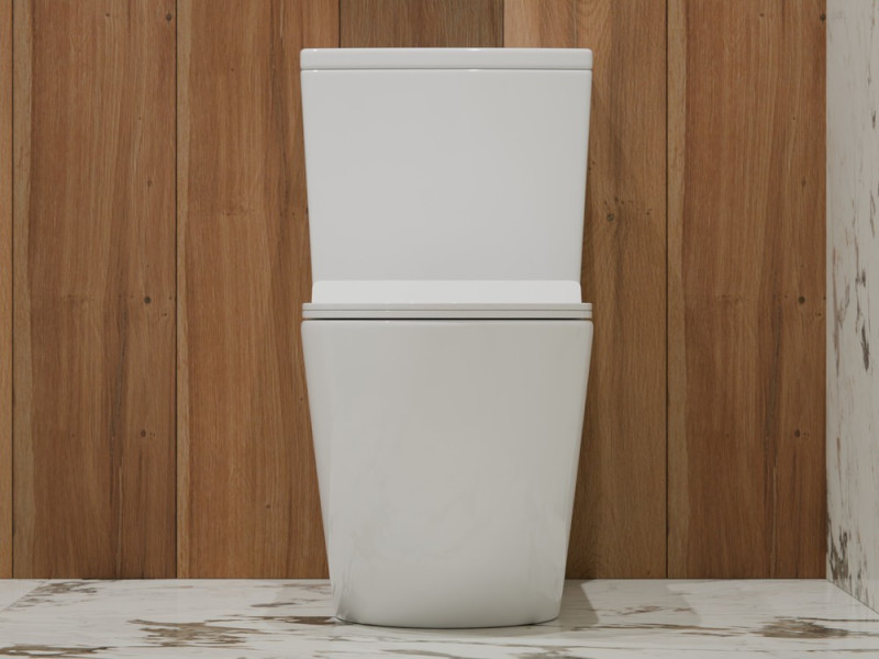 Унитаз-моноблок EvaGold Т1088 безободк круг смыв, тонк сид ДП, гофра подводка